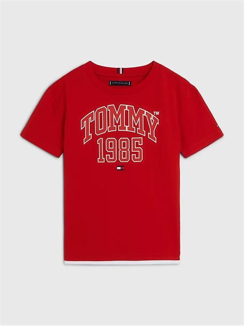 TOMMY VARSITY TEE S/S TOMMY HILFIGER | KB0KB08206T/XNL